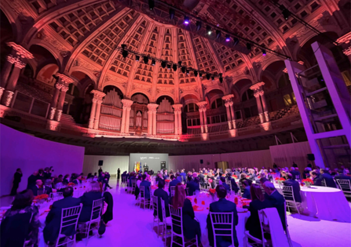 Foto Cena de gala en Expoquimia con los líderes empresariales del sector químico español.